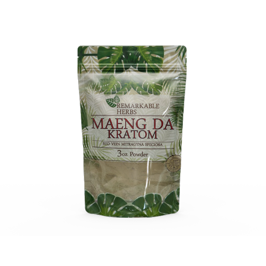 Remarkable Herbs  Maeng Da Kratom Red Vein Mitragyna Speciosa