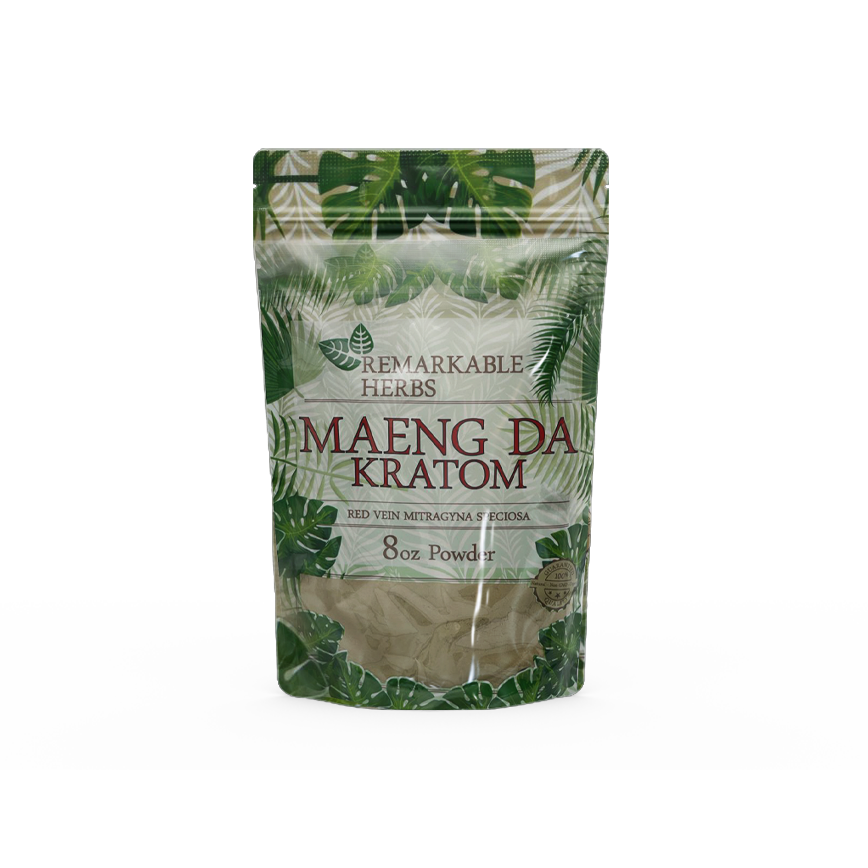 Remarkable Herbs  Maeng Da Kratom Red Vein Mitragyna Speciosa