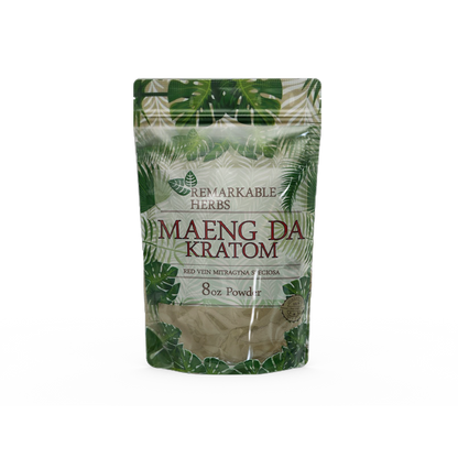 Remarkable Herbs  Maeng Da Kratom Red Vein Mitragyna Speciosa