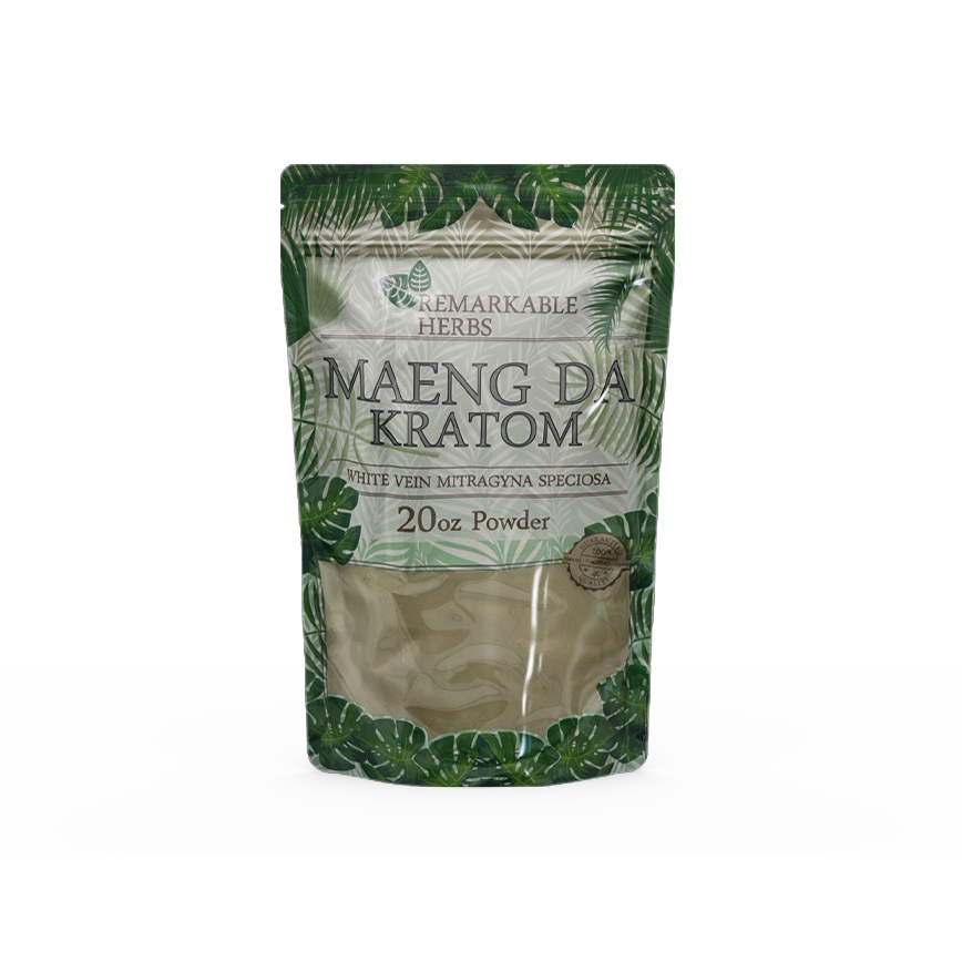 Remarkable Herbs  Maeng Da Kratom White Vein Mitragyna Speciosa