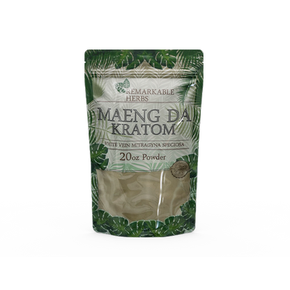 Remarkable Herbs  Maeng Da Kratom White Vein Mitragyna Speciosa