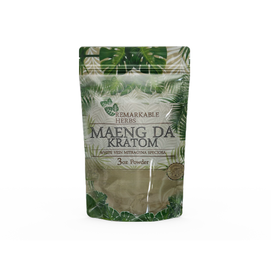 Remarkable Herbs  Maeng Da Kratom White Vein Mitragyna Speciosa