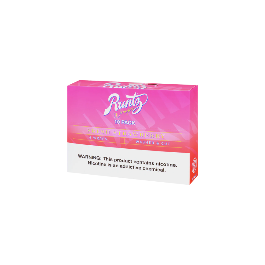 Runtz Wraps Fresh Strawberry 6 Wraps 10Ct