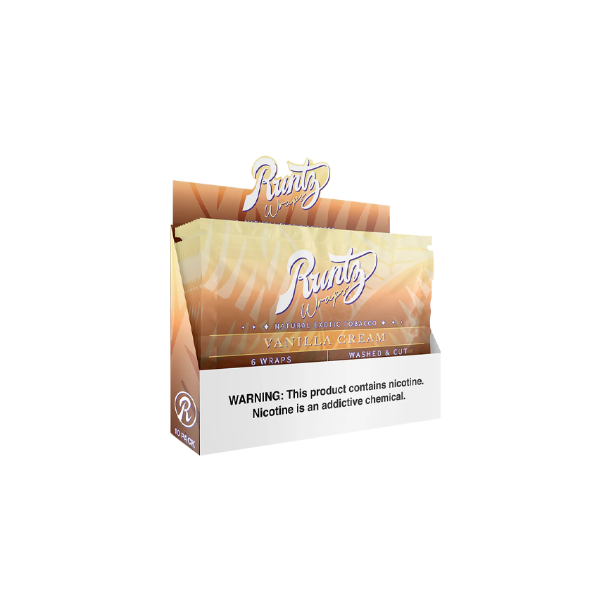 Runtz Wraps Vanilla Cream 6 Wraps 10Ct