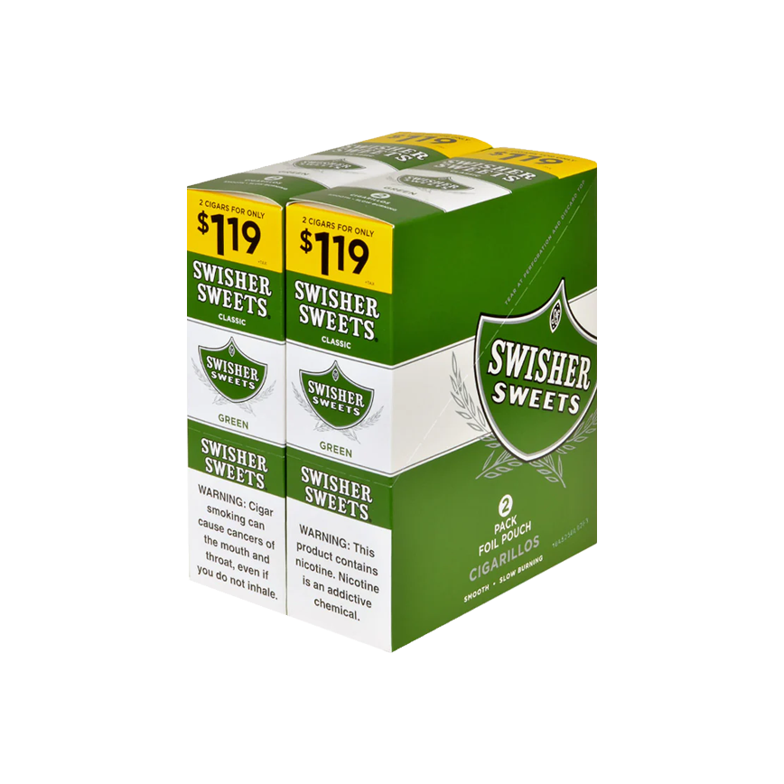 Swisher Sweet Green 2/$1.19 30Ct