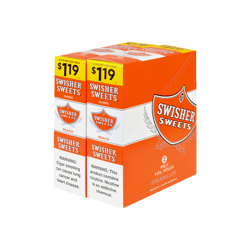 Swisher Sweet Peach 2/$1.19 30Ct