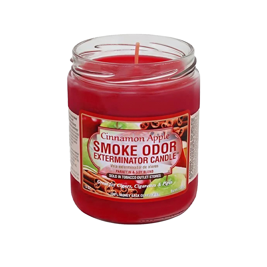 Smoke Odor Candle Cinnamon Apple 13Oz
