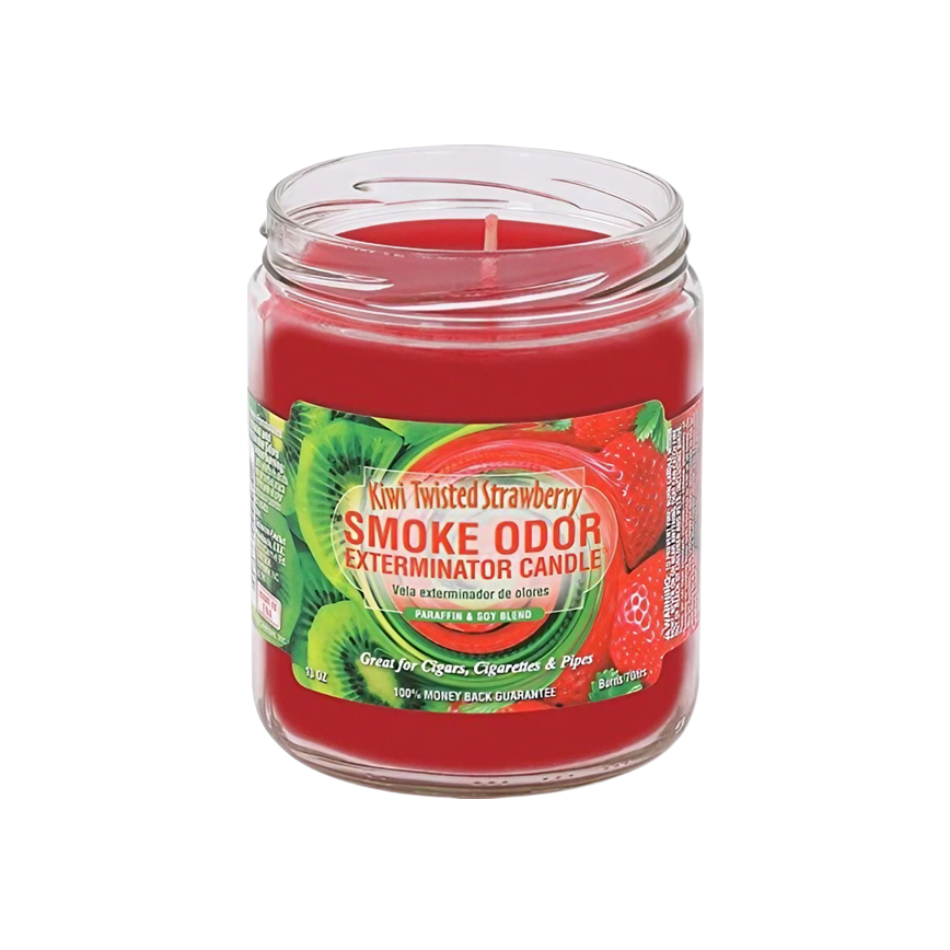 Smoke Odor Candle Kiwi Twisted Strawbrry 13Oz