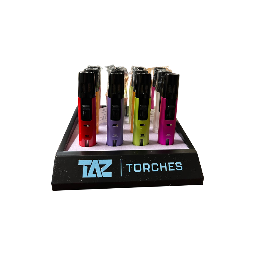 Taz Double Flame Torch Lighter 12Ct