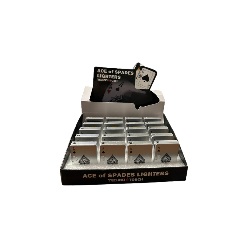 Techno Torch Ace Of Spades Lighters 20Ct