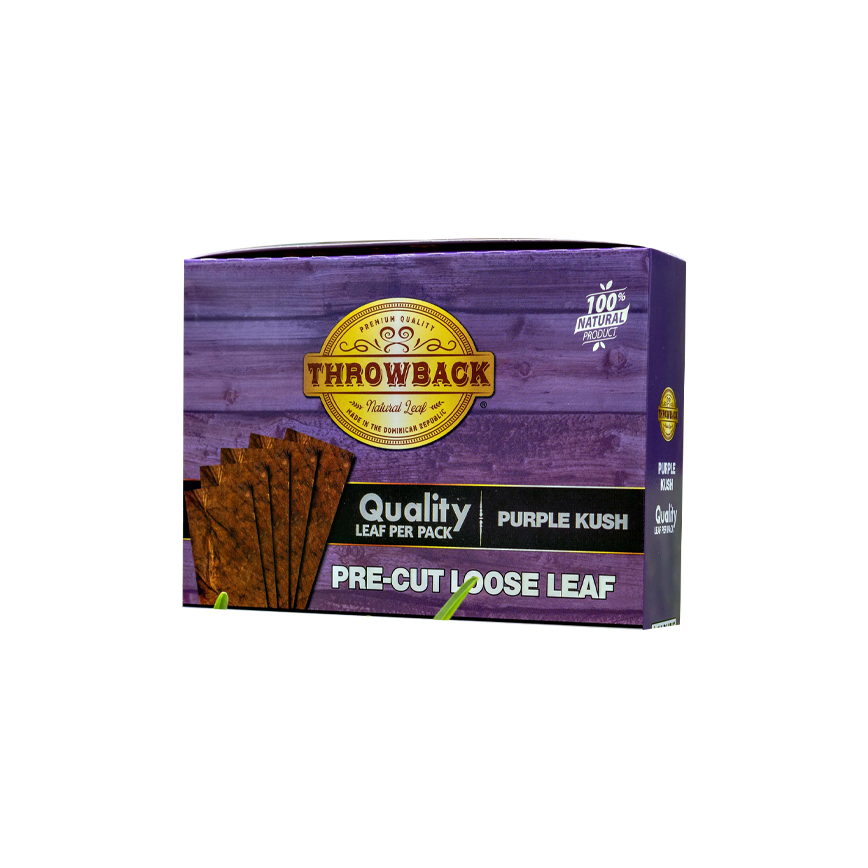 Throwback Pre-Cut Loose Leaf Purple Kush 8Ct