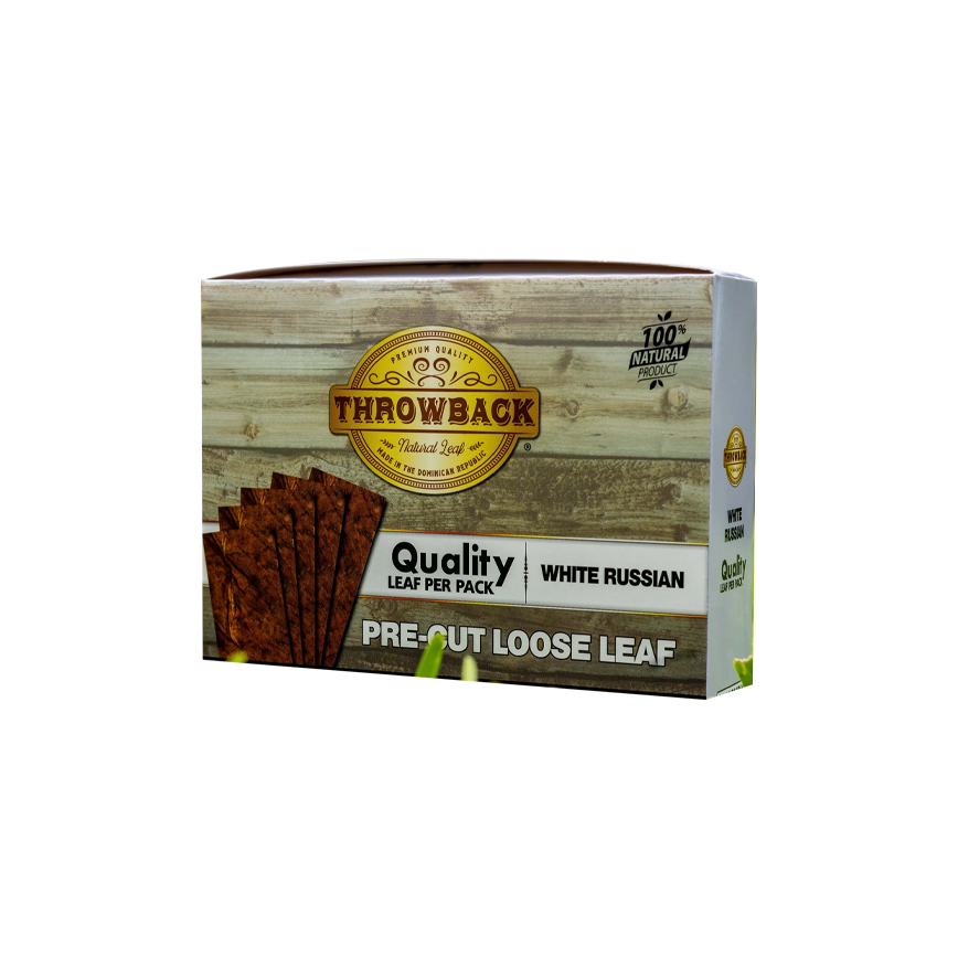 Throwback Pre-Cut Loose Leaf White Russian 8Ct