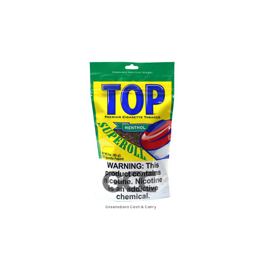 Top Superoll Cigarette Tobacco Menthol 3Oz