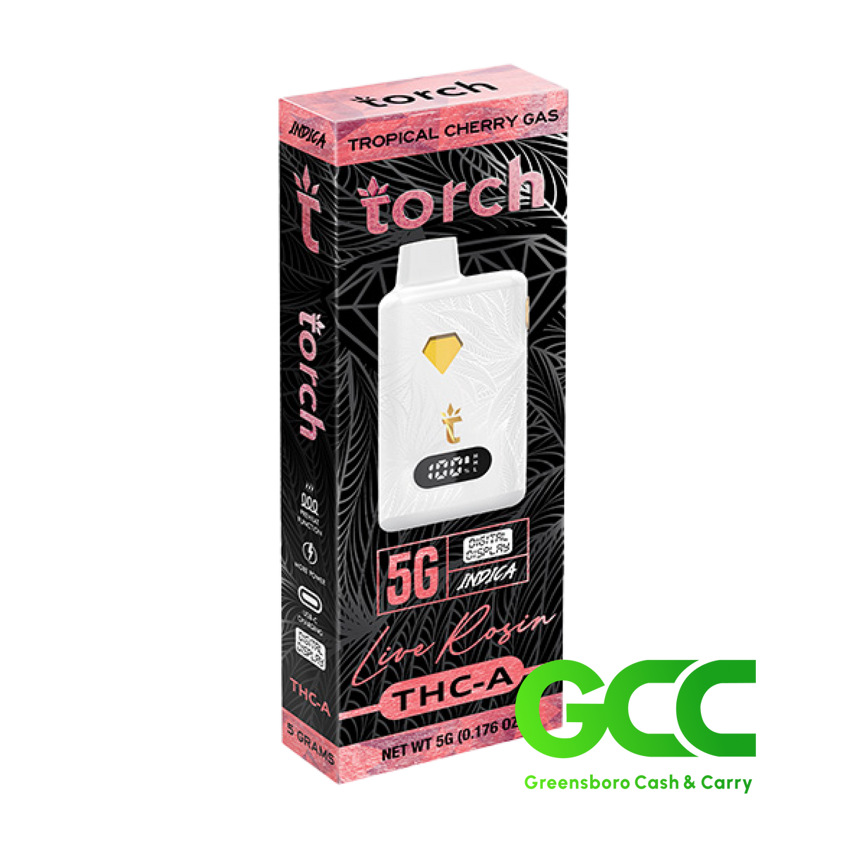 Torch THC-A Tropical Cherry Gas Indica 5g 5Ct