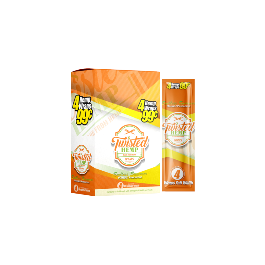 Twisted Hemp Wraps Endless Summer 4/99¢