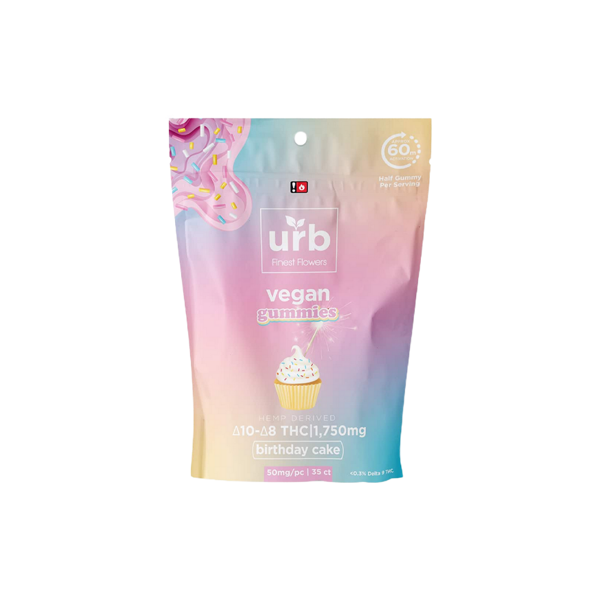 URB  10 & 8 THC Vegan Gummies 1750mg