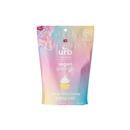 URB  10 & 8 THC Vegan Gummies 1750mg