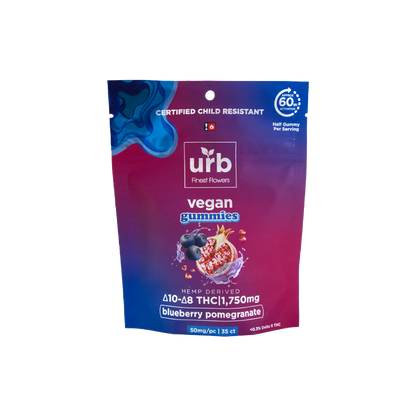URB  10 & 8 THC Vegan Gummies 1750mg
