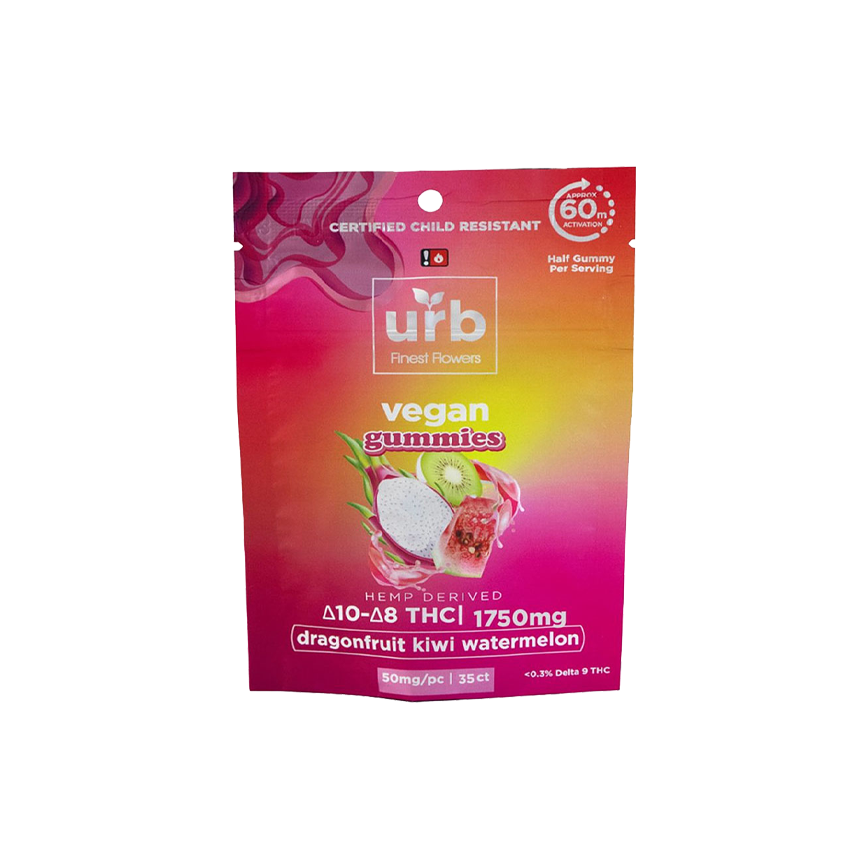 URB  10 & 8 THC Vegan Gummies 1750mg