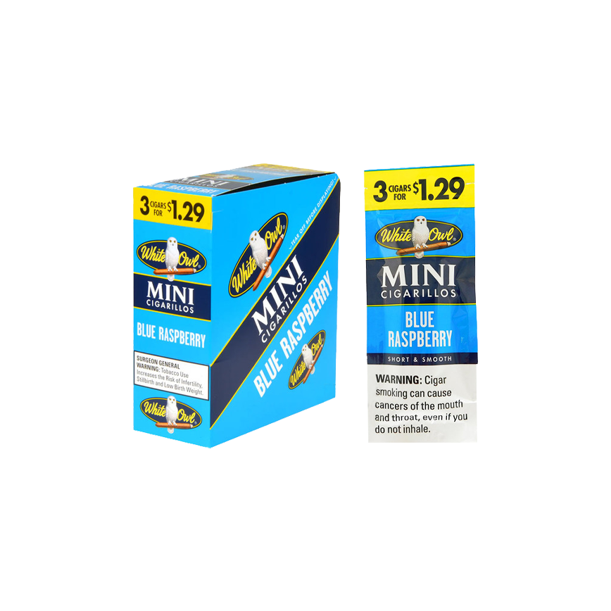 White Owl Mini Blue Raspberry 3/$1.29 15Ct