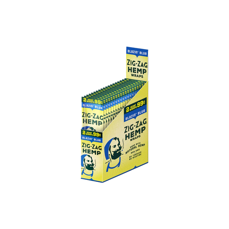 Zig Zag Hemp Wraps Blazin Blue 2/99 ¢