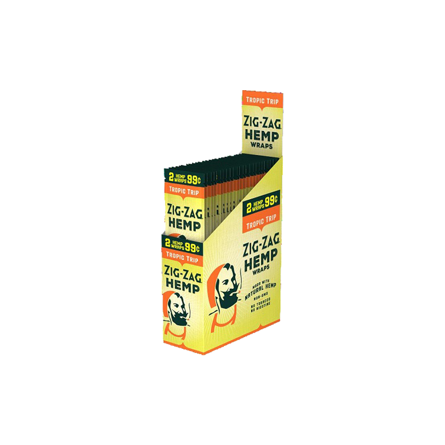 Zig Zag Hemp Wraps Tropic Trip 2/99¢
