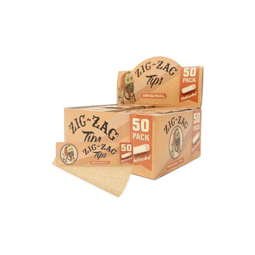 Zig Zag Unbleached Orignal Tips 50Ct